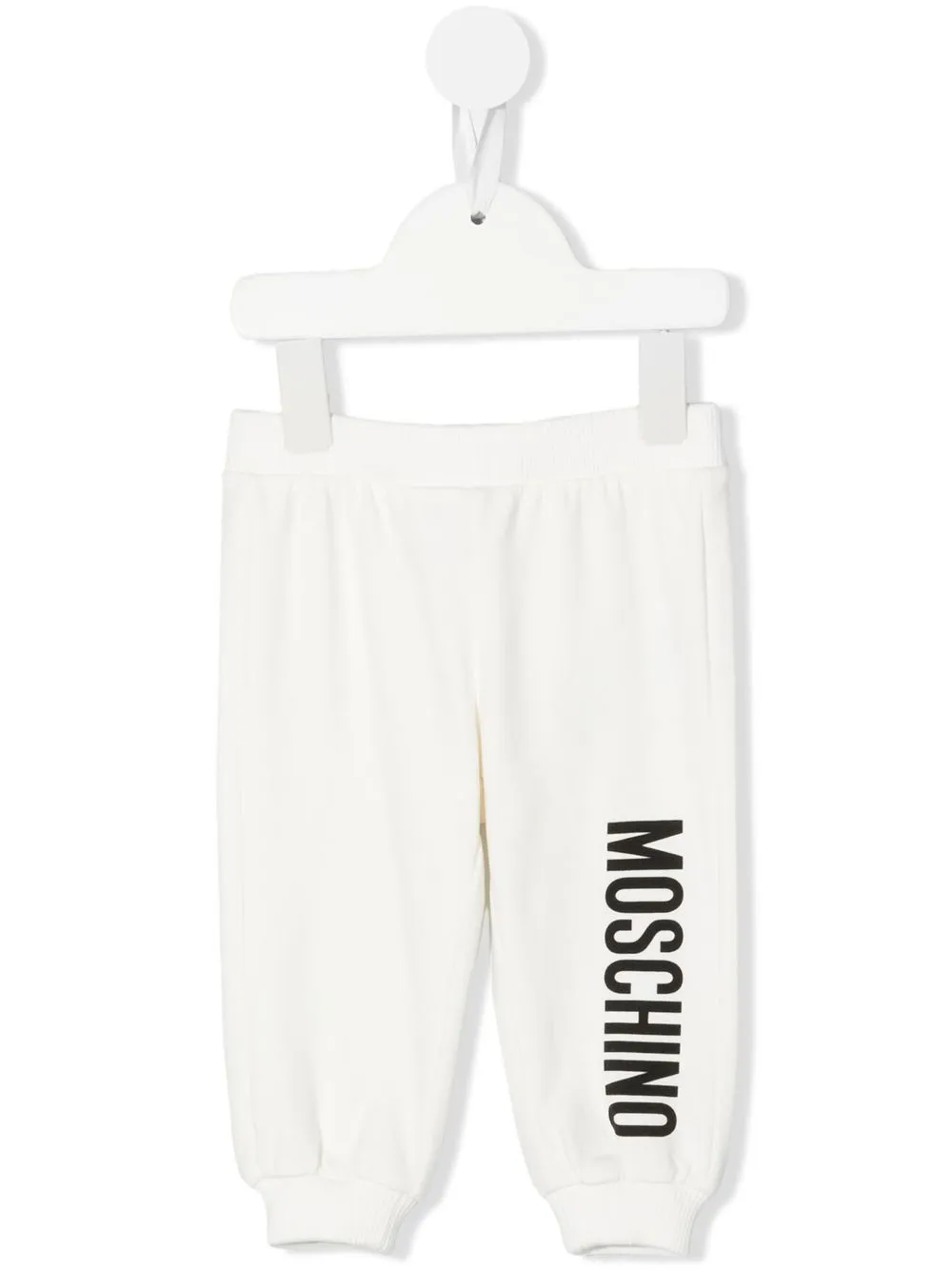 

Moschino Kids pants con logo estampado - Blanco