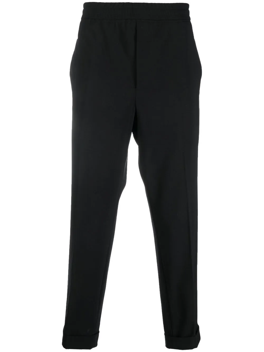 

Neil Barrett tapered cropped trousers - Black