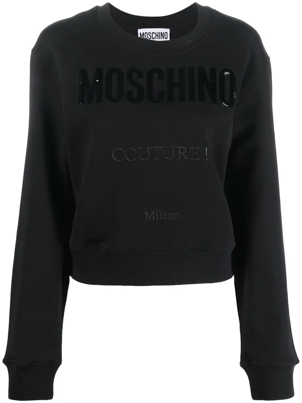 

Moschino embroidered-logo long-sleeve sweatshirt - Black