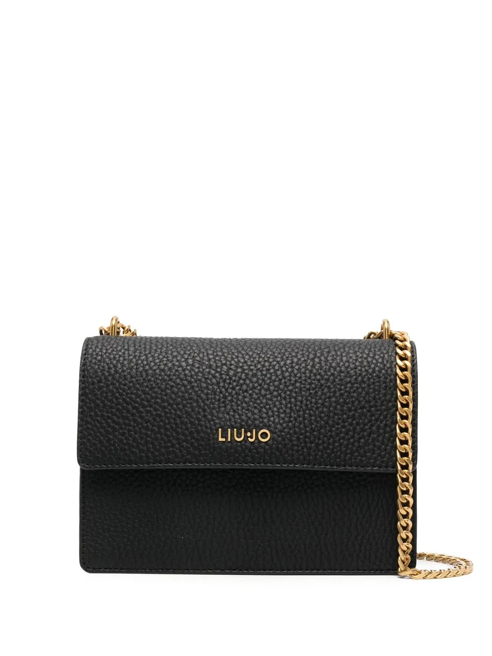 

LIU JO logo-plaque detail shoulder bag - Black