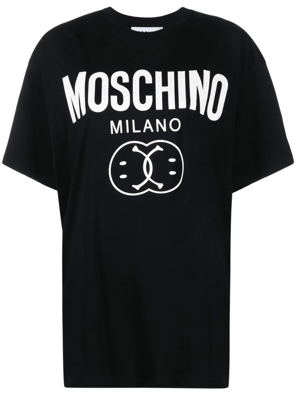 

Moschino Double Smiley organic-cotton T-shirt - Black