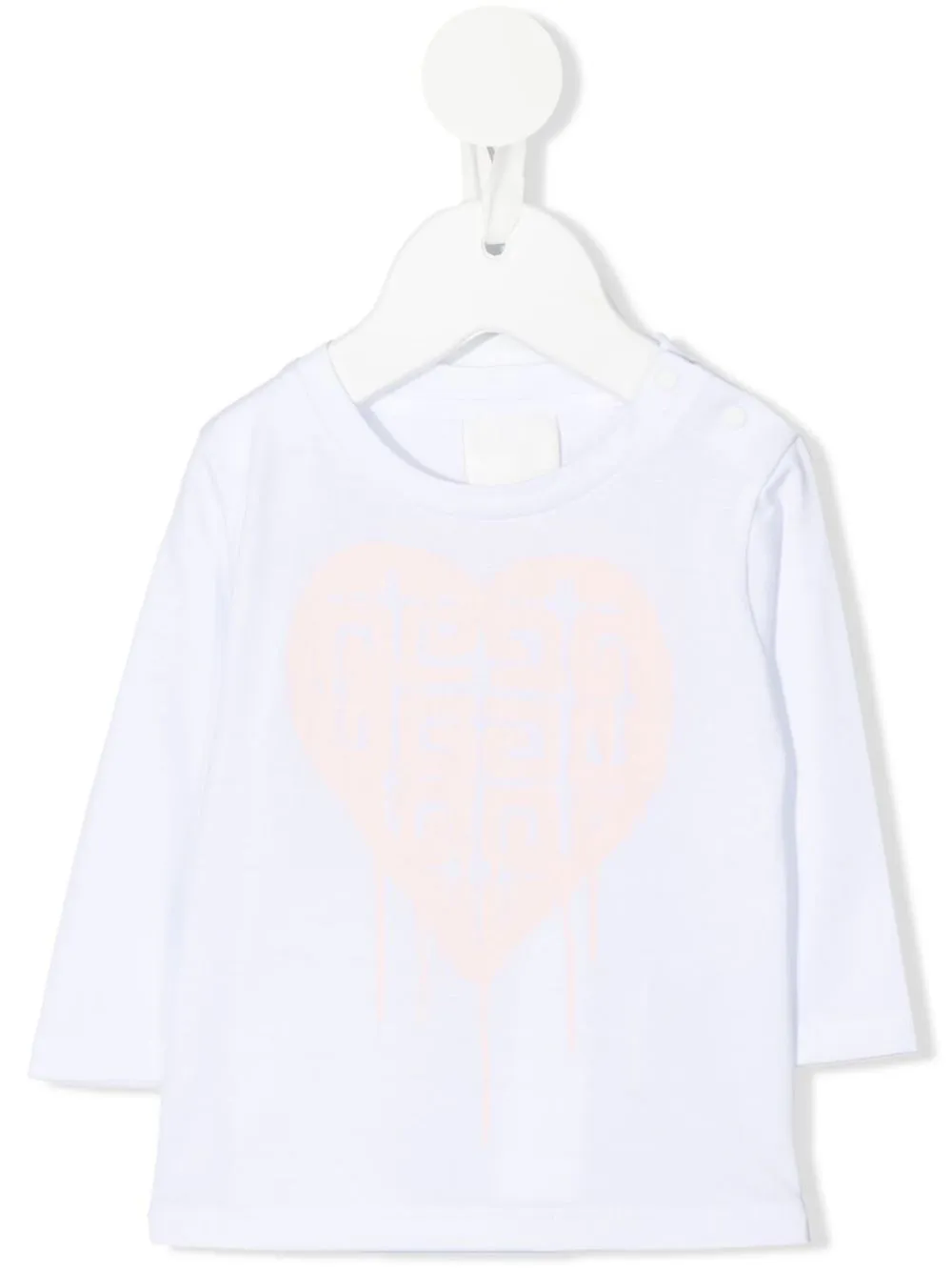 

Givenchy Kids heart-print long-sleeve T-shirt - White