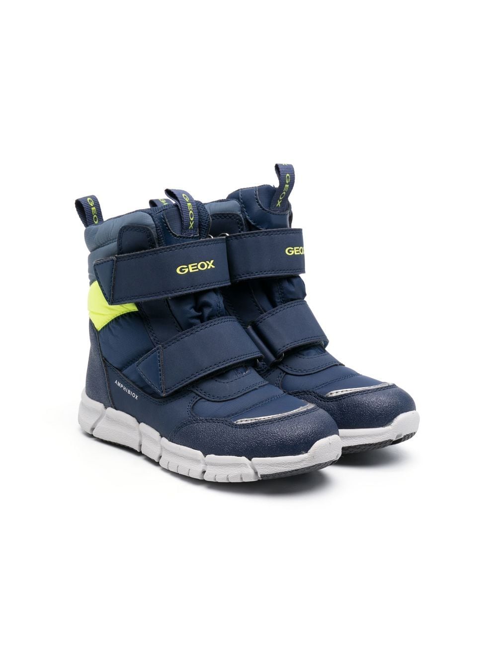 Geox Flexyper Panelled Boots In Blue