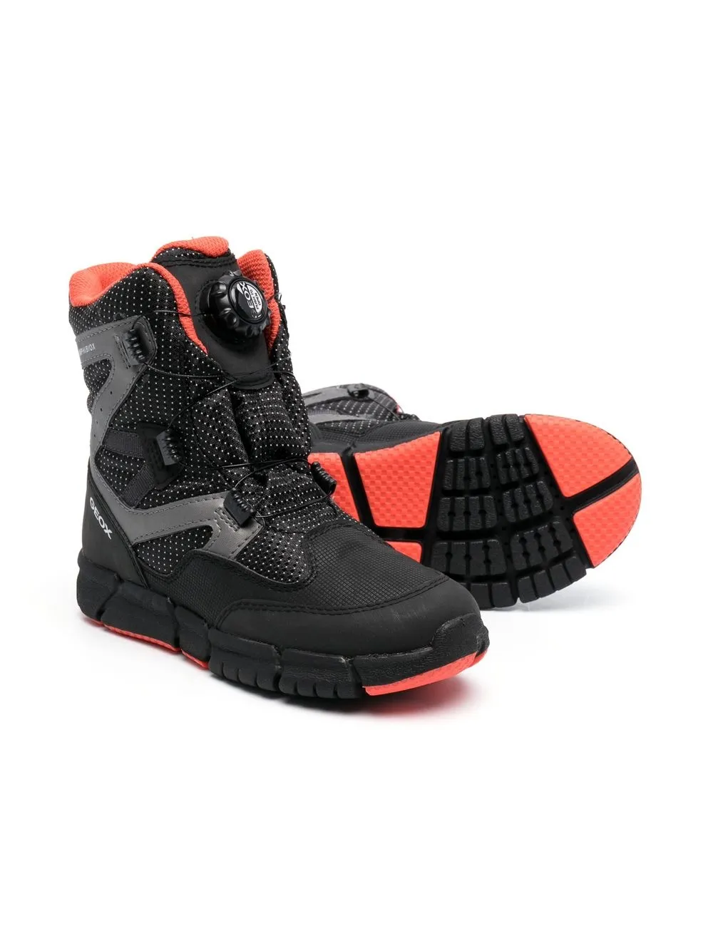 Geox Kids Flexyper ABX enkellaarzen - Zwart