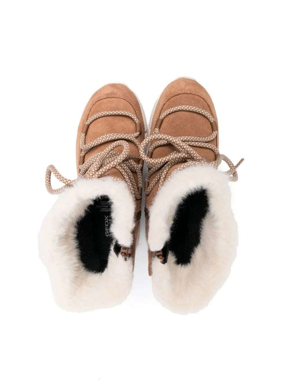 Geox Flexyper Ab Suede Snow Boots In Brown
