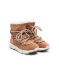 Geox Kids Flexyper AB suede snow boots - Brown