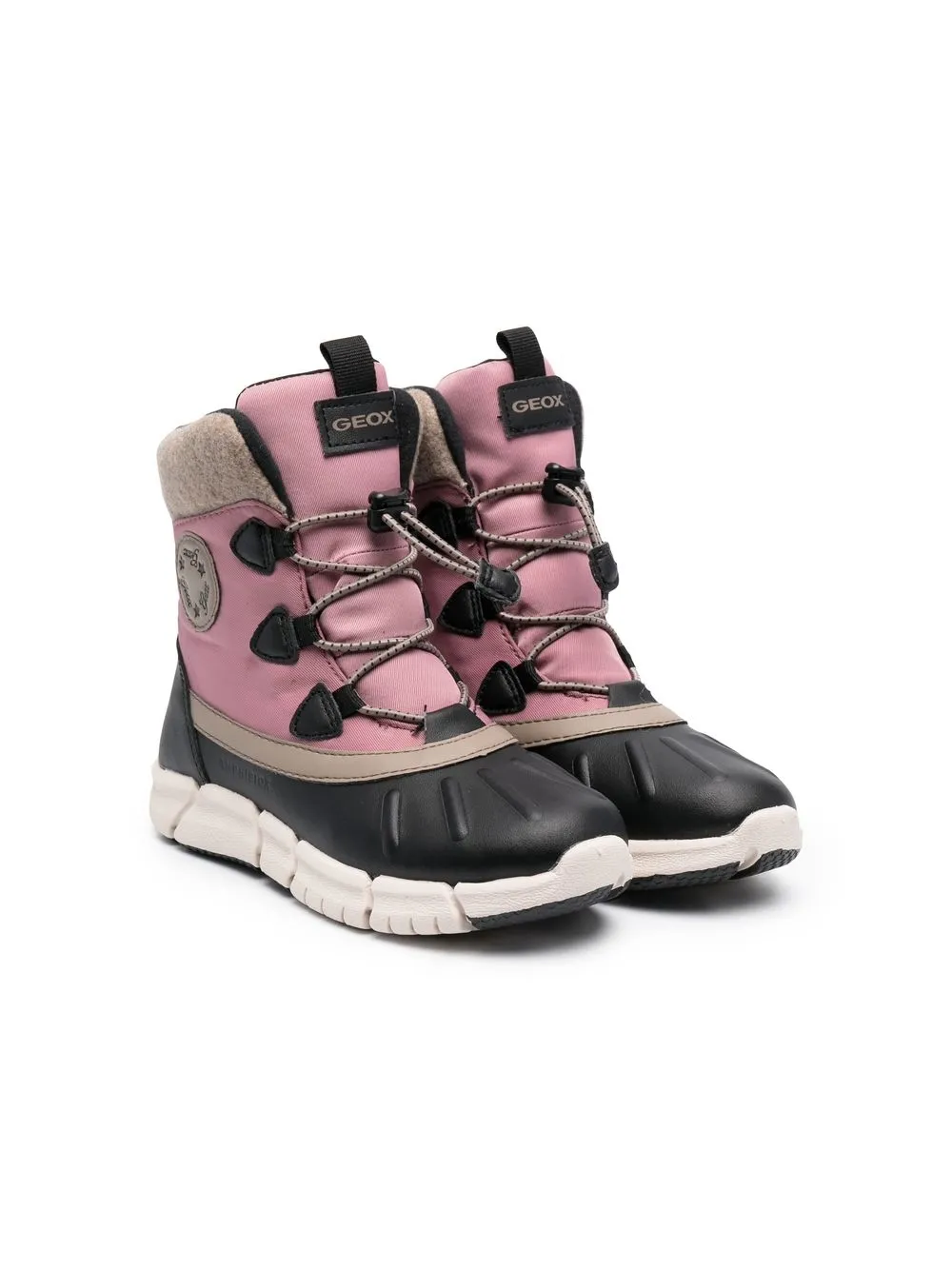 Geox Flexyper Ab Ankle Boots In Pink