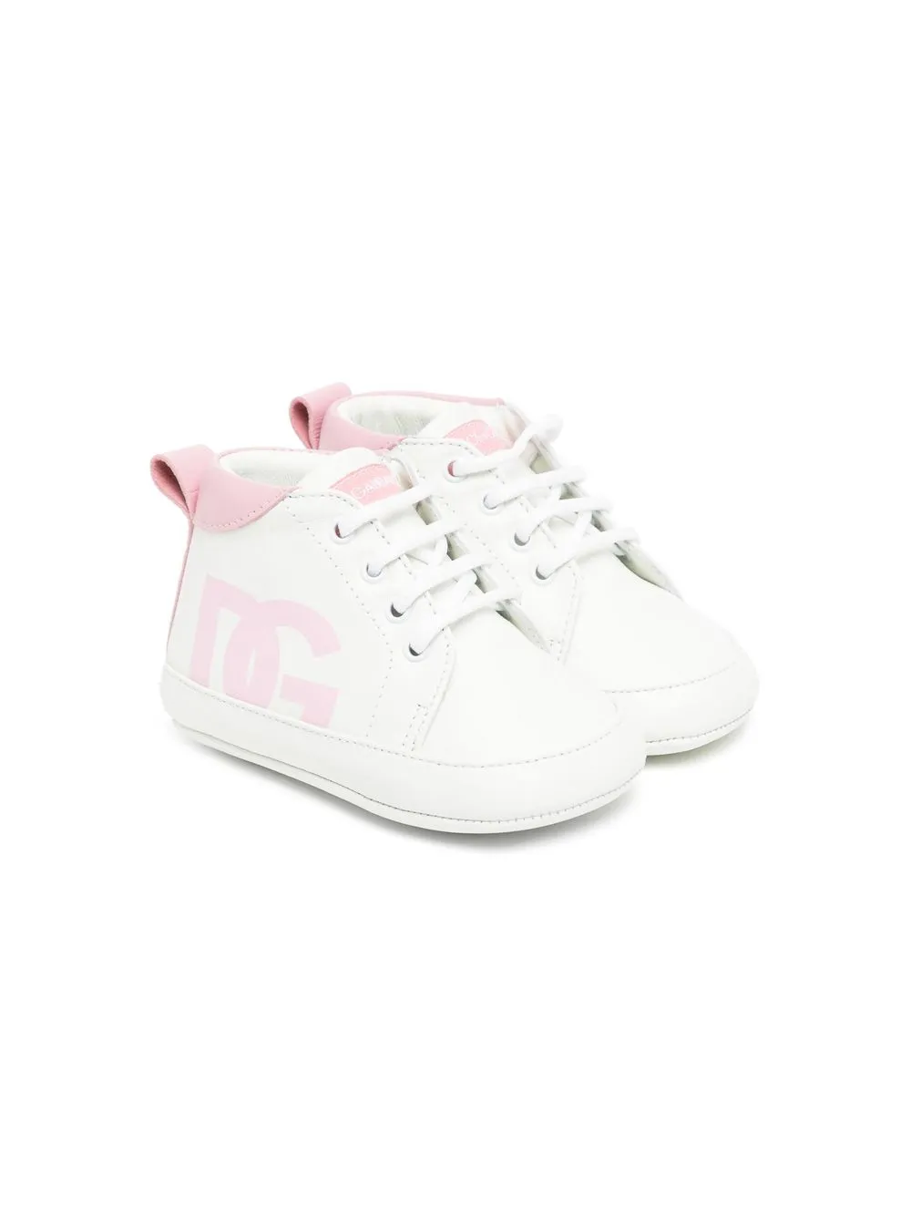 

Dolce & Gabbana Kids tenis con logo DG - Blanco