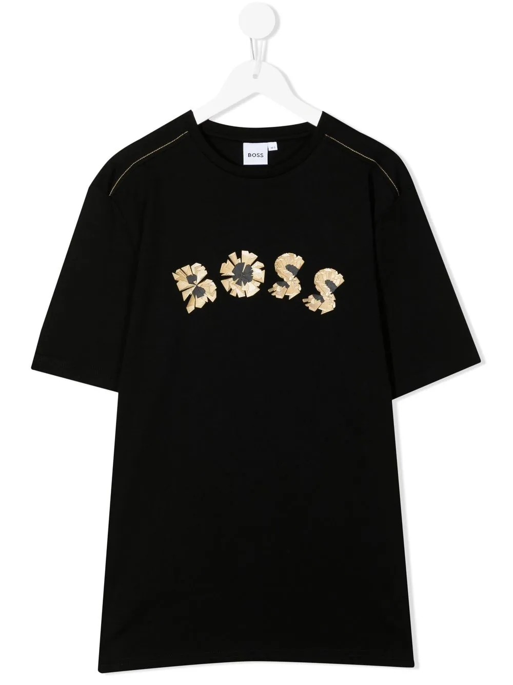 

BOSS Kidswear logo-print T-shirt - Black