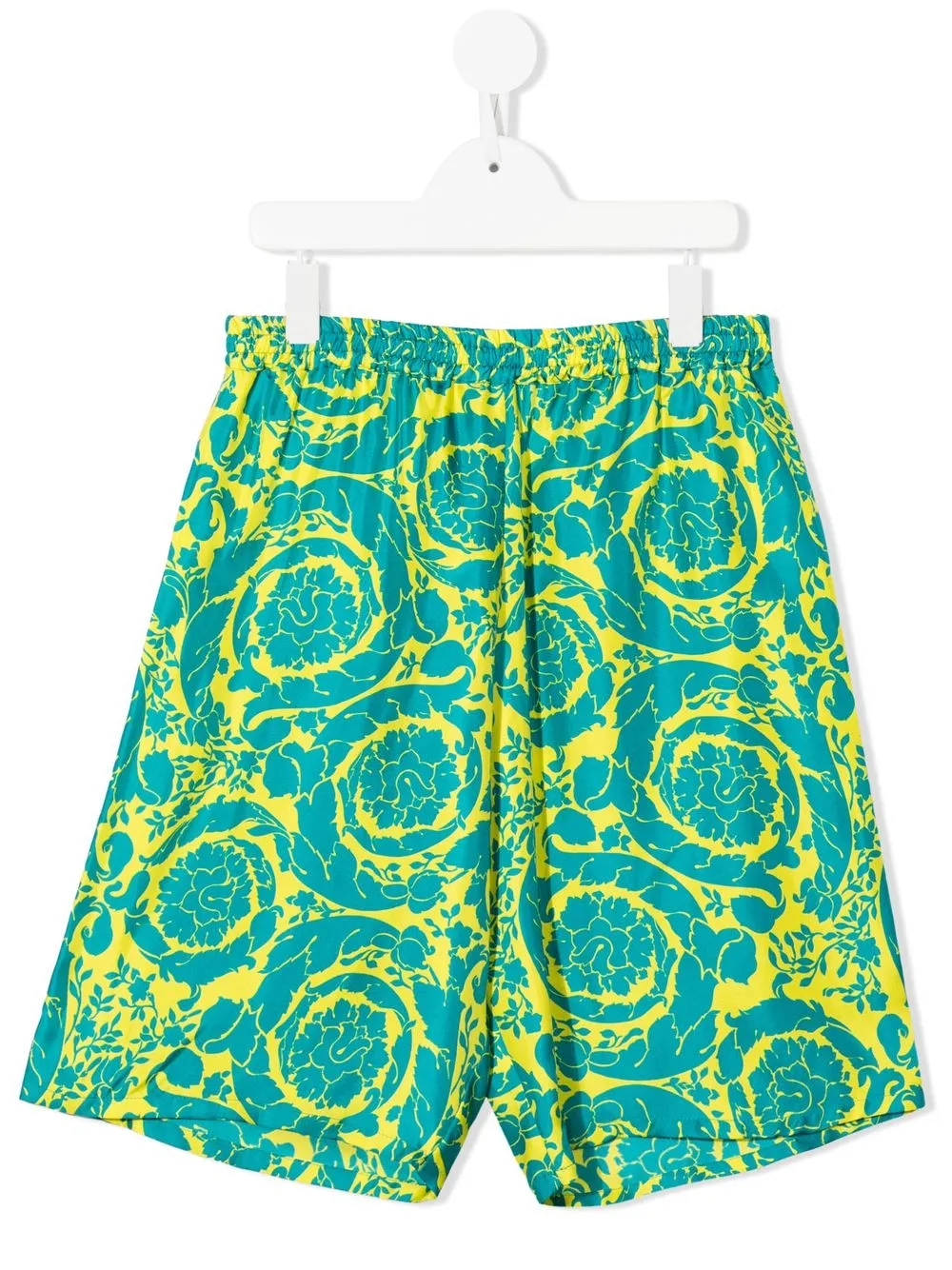 

Versace Kids shorts de playa con estampado gráfico - Amarillo