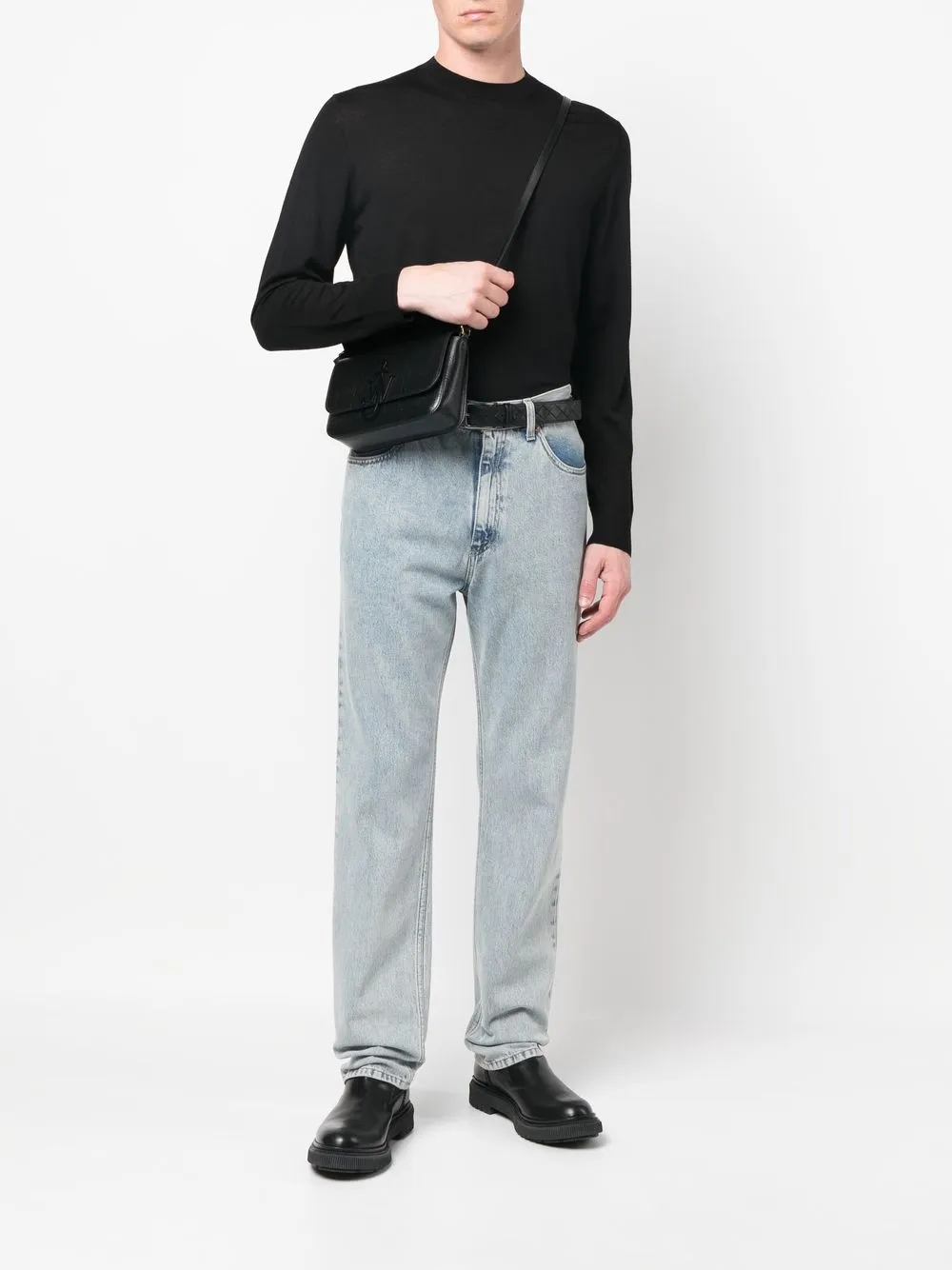Dsquared2 Ribgebreide trui - Zwart