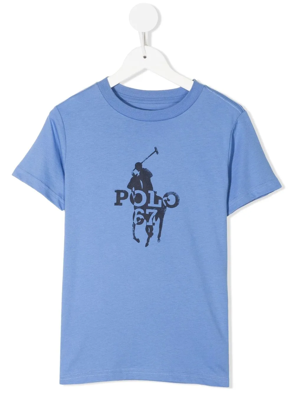 

Ralph Lauren Kids playera con logo estampado - Azul