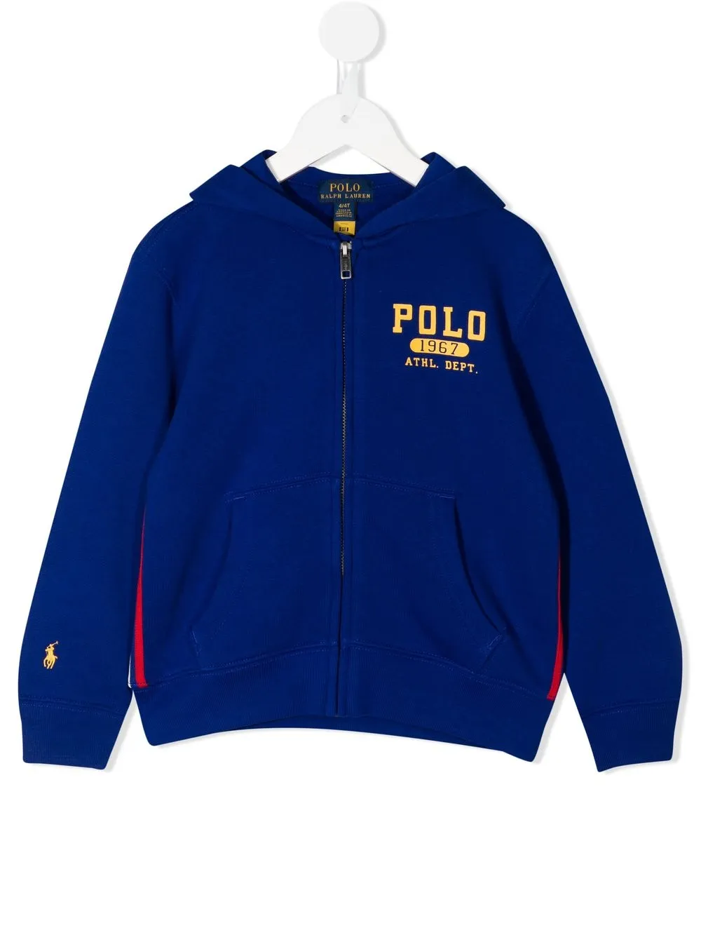 

Ralph Lauren Kids logo-print zipped hoodie - Blue