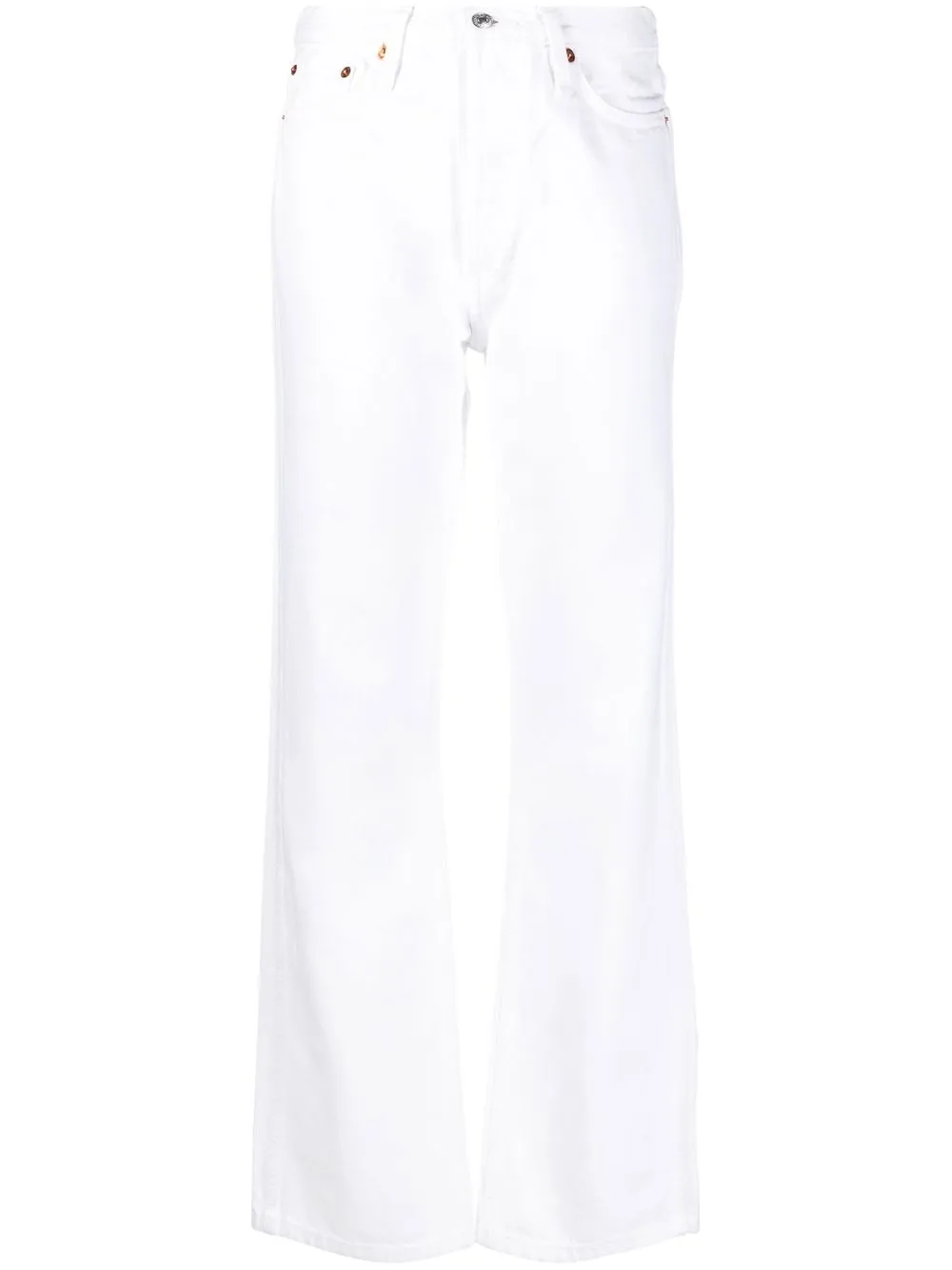 

RE/DONE high-waisted flared-leg jeans - White