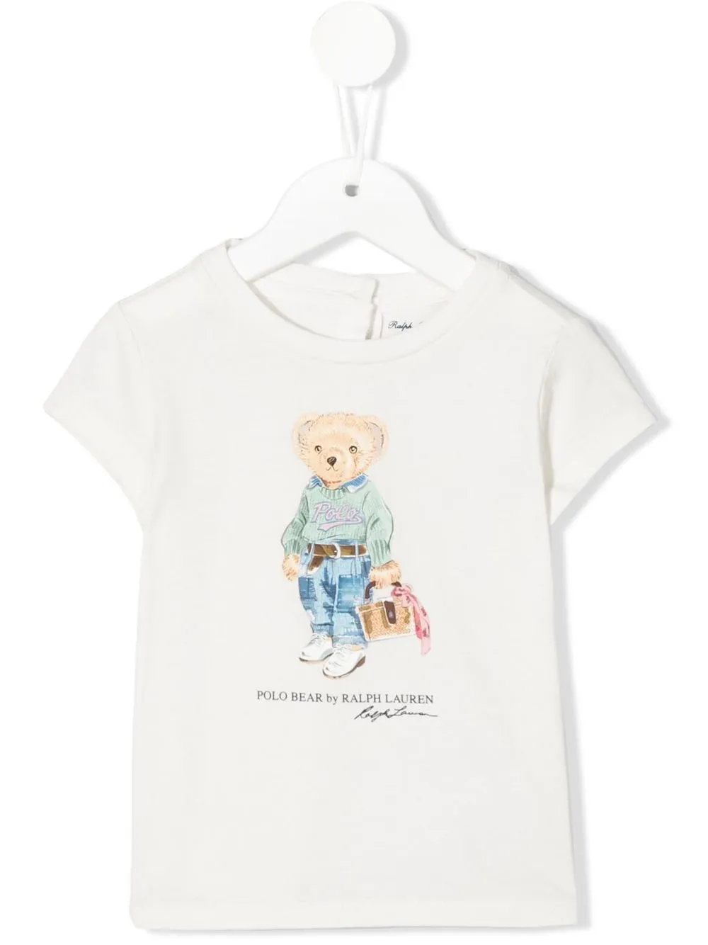 

Ralph Lauren Kids playera con estampado Polo Bear - Blanco