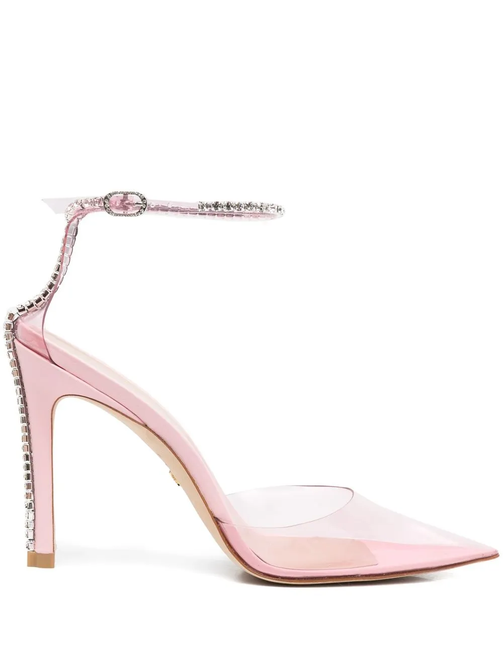 Stuart Weitzman crystal-embellished pointed pumps | Pink | Image 1