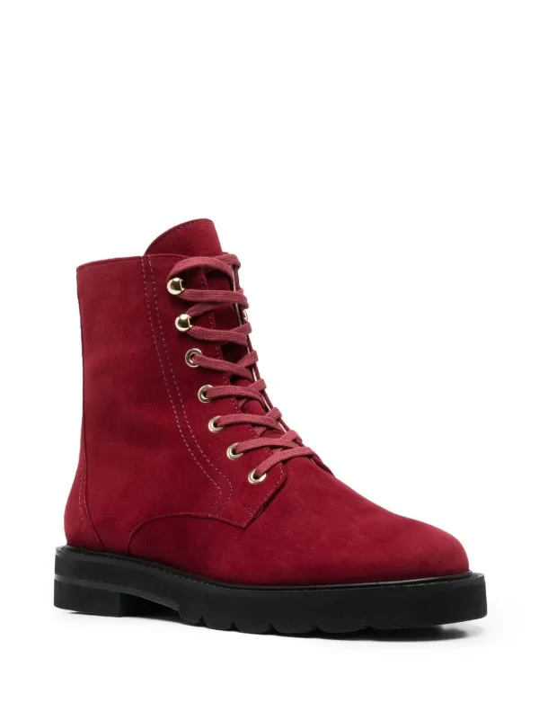 Stuart weitzman suede lace up boots top
