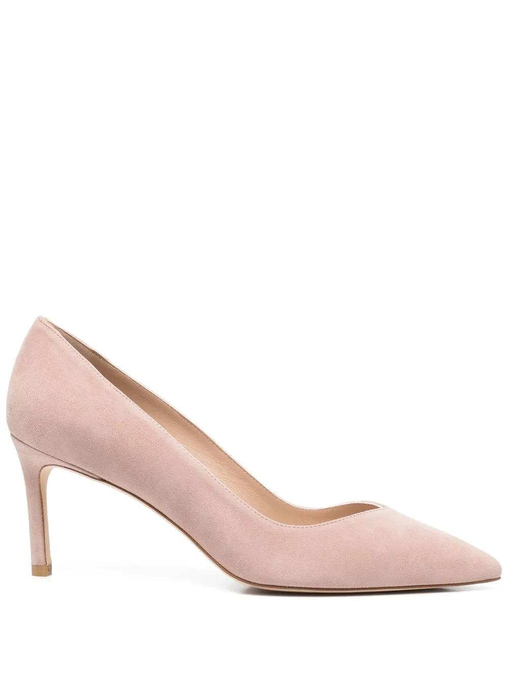 

Stuart Weitzman Anny 75mm leather pumps - Neutrals