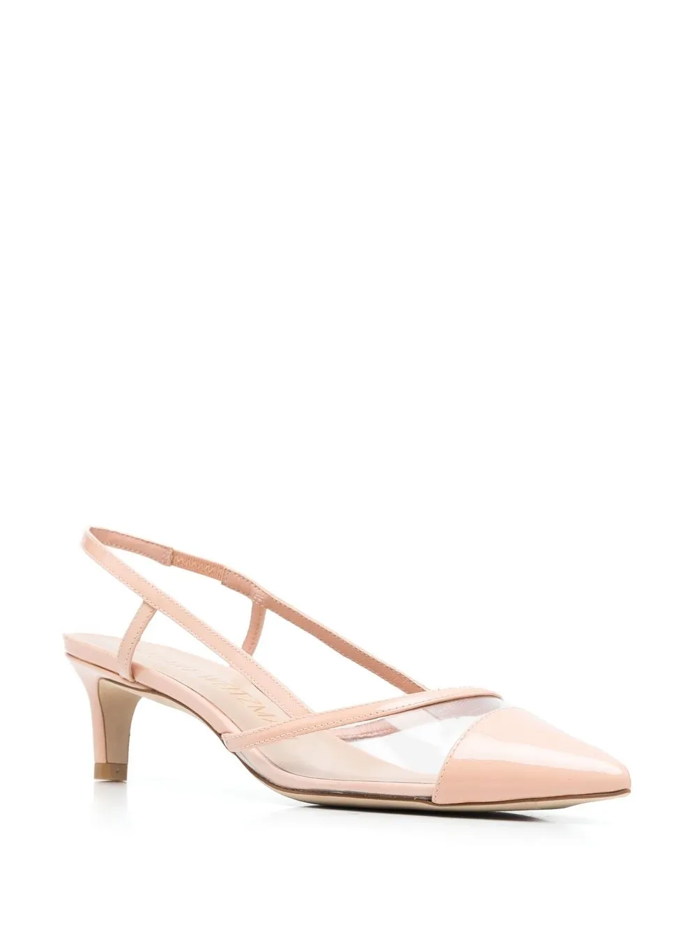 Stuart Weitzman Pumps met doorzichtig vlak - Roze