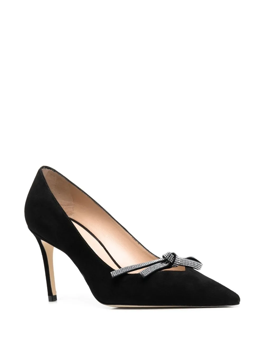 Stuart Weitzman SW pumps met strik - Zwart