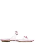 Stuart Weitzman SW Bow slides - White