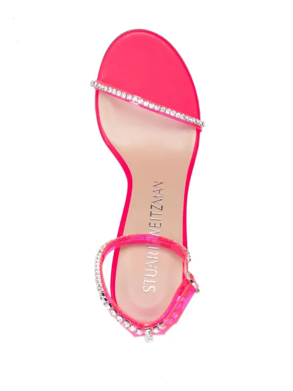 Stuart Weitzman crystal embellished 120mm Heel Sandals Farfetch