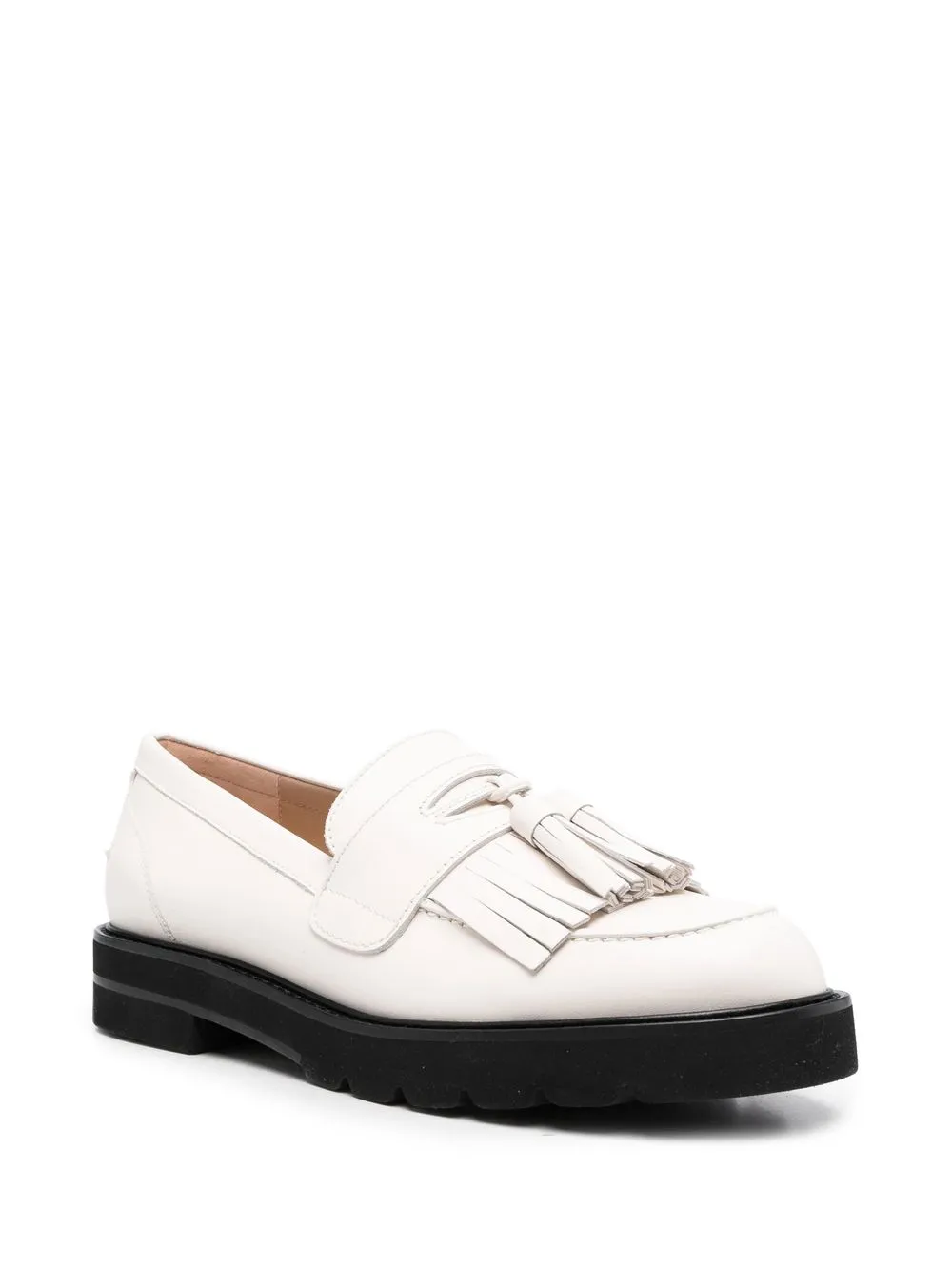 Stuart Weitzman Mila leren loafers - Wit