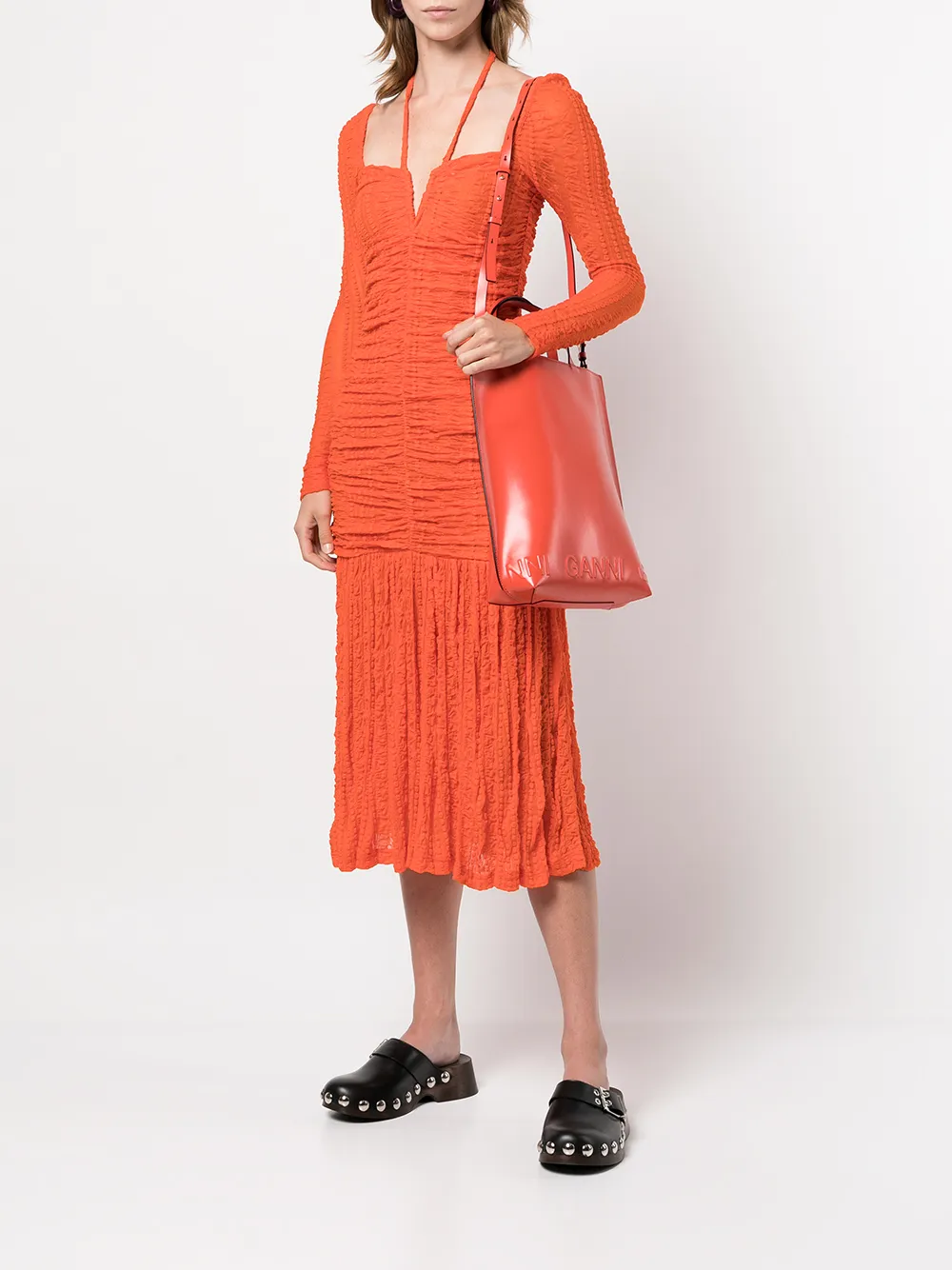 GANNI Banner shopper - Oranje