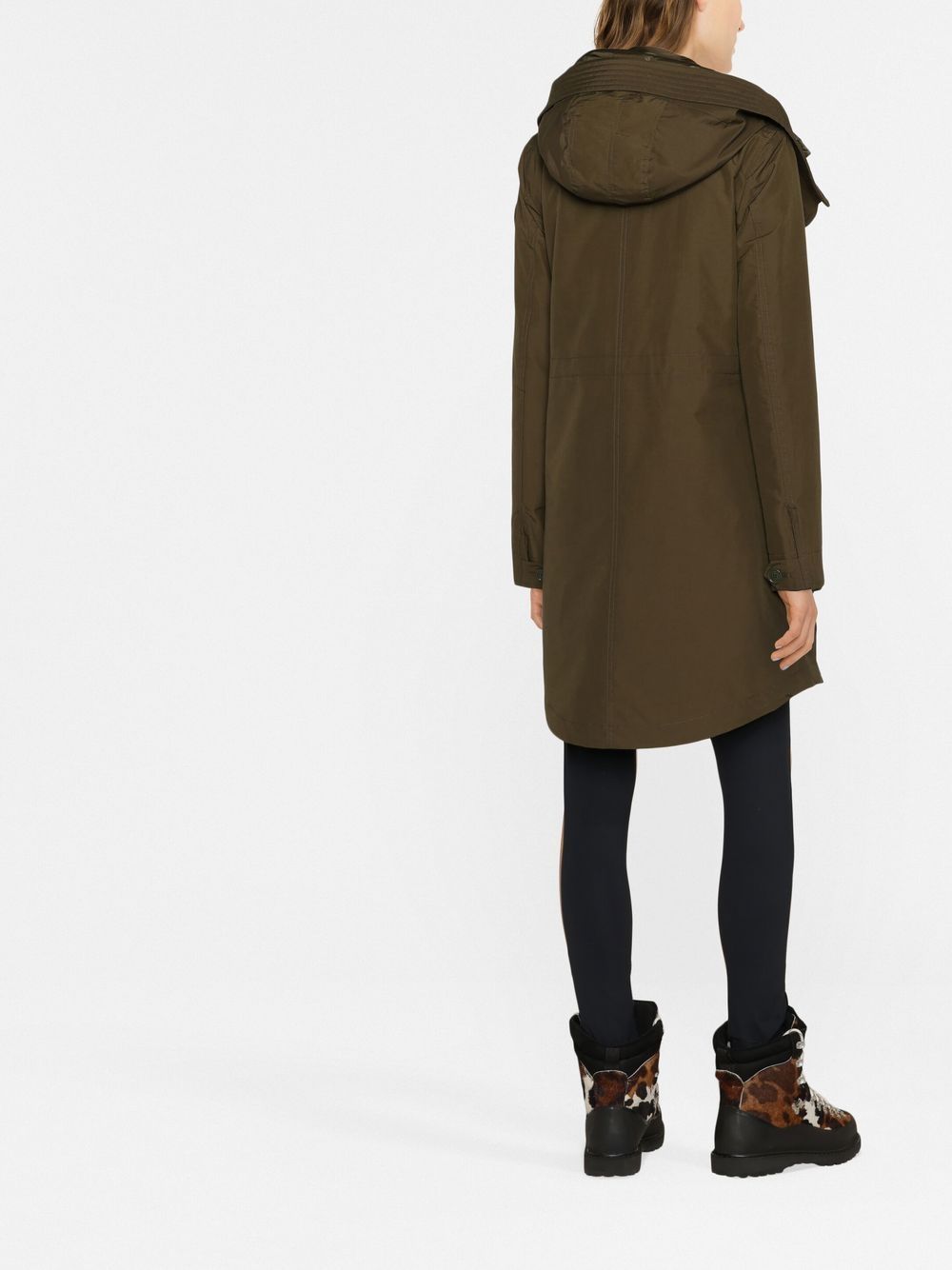 Shop Woolrich Reversible Padded Coat In Green