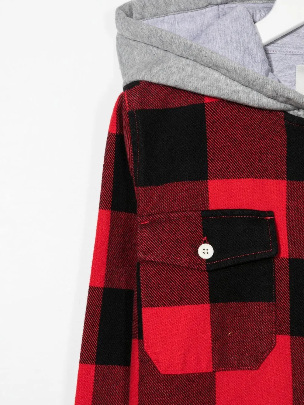 Affordable Off-White checked hooded shirt Men