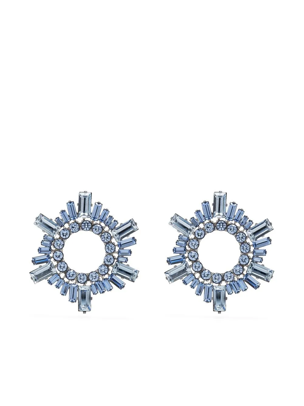 

Amina Muaddi aretes Begum Mini - Azul