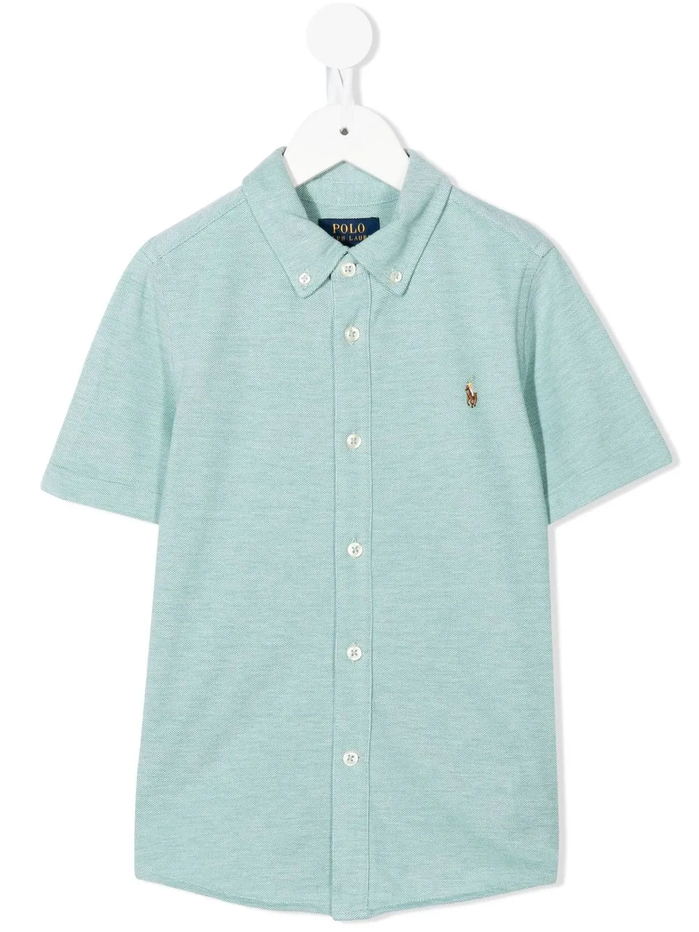 

Ralph Lauren Kids embroidered-polo detail shirt - Green