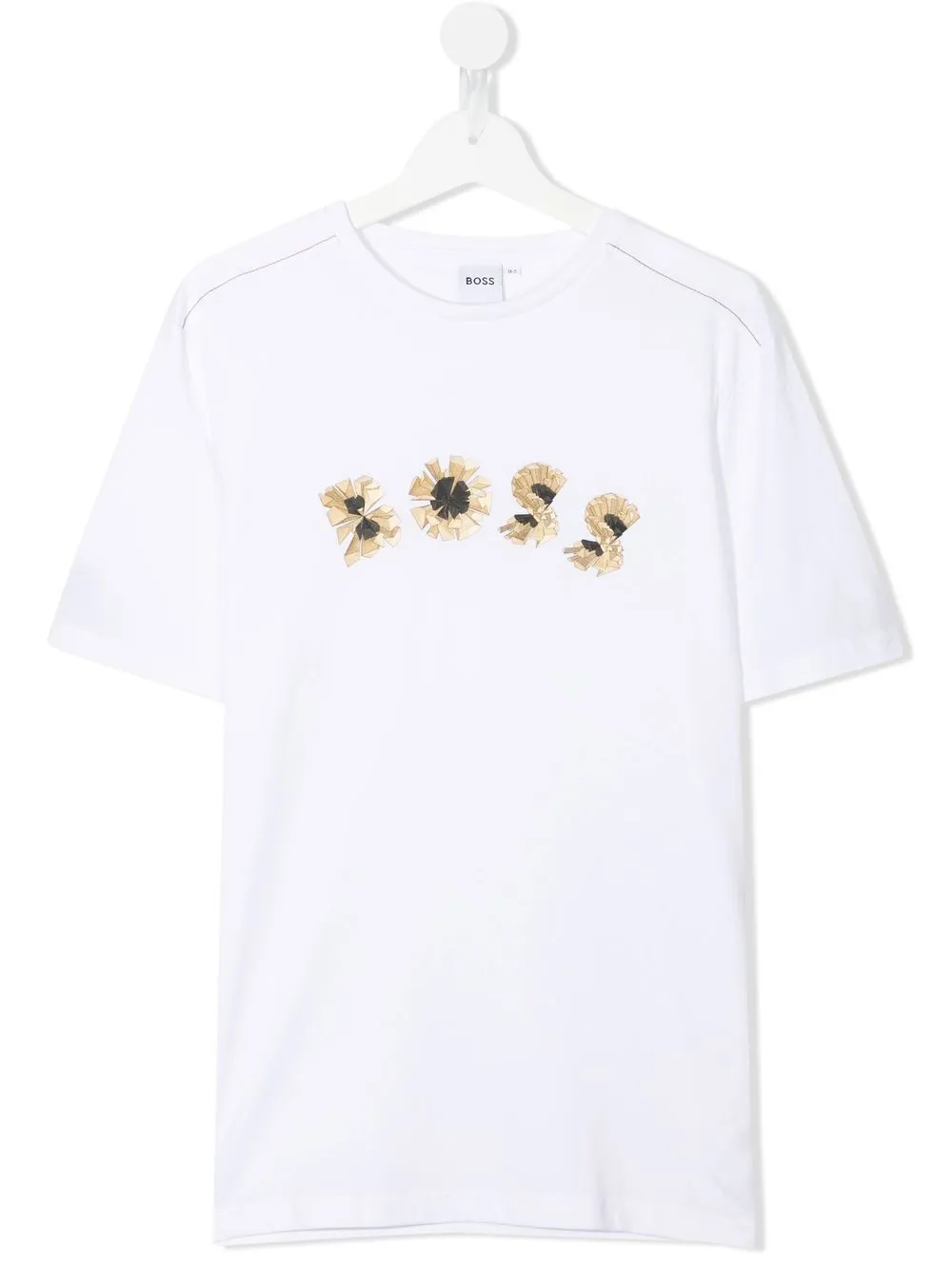 

BOSS Kidswear logo-print T-shirt - White