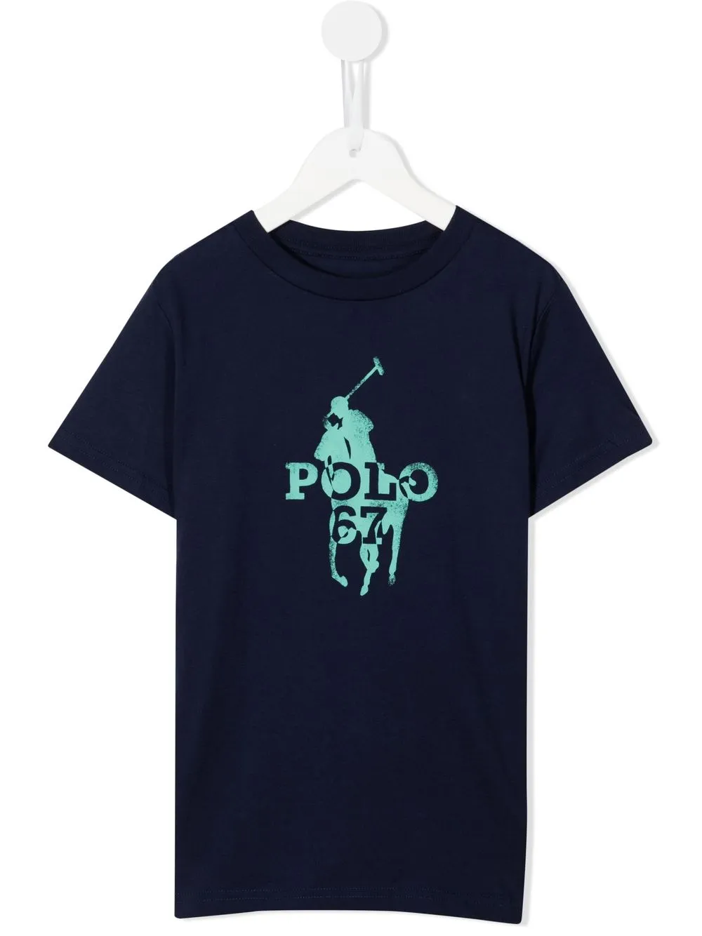 

Ralph Lauren Kids playera con logo estampado - Azul