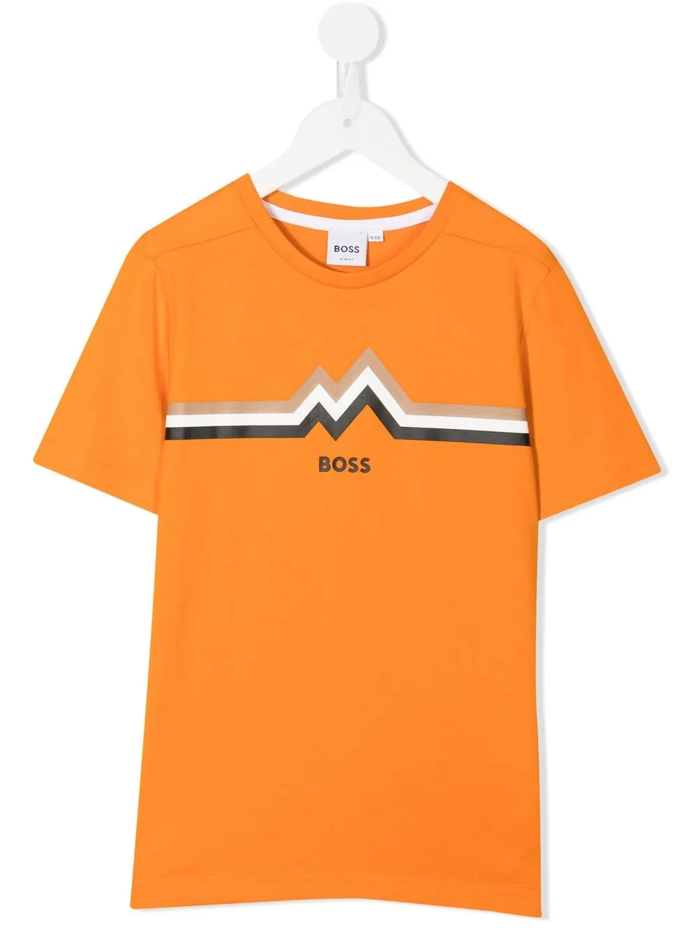 

BOSS Kidswear logo-print T-shirt - Orange