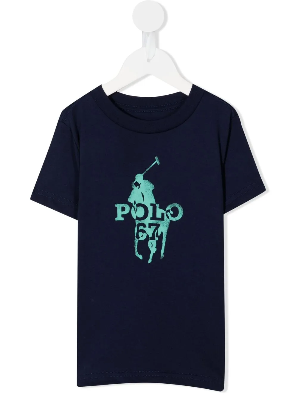 

Ralph Lauren Kids playera con logo estampado - Azul