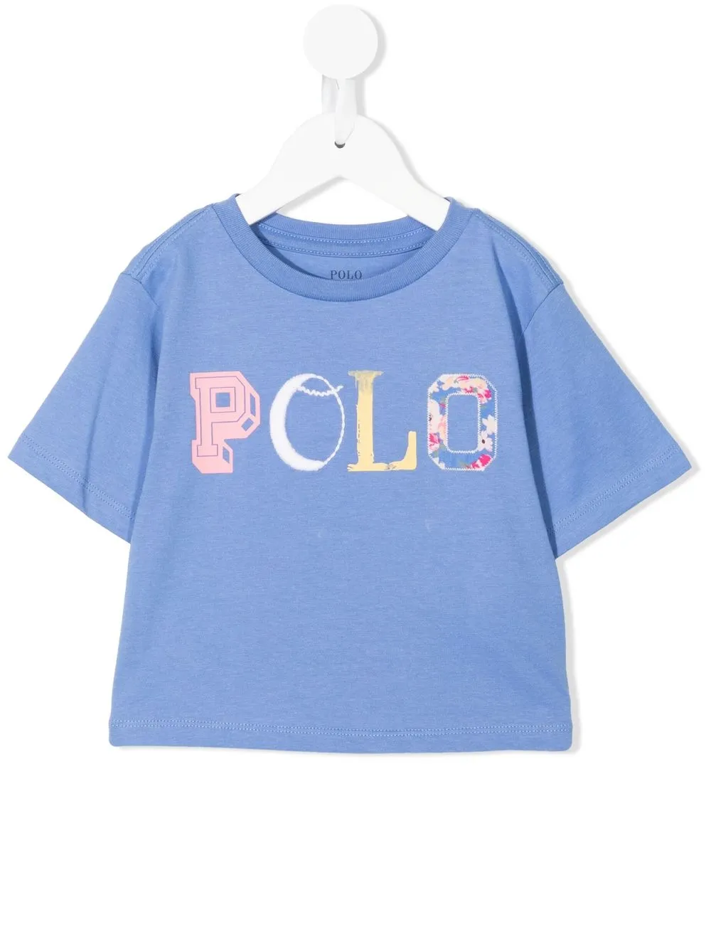 Ralph Lauren Kids logo-print short-sleeve T-shirt - Blue