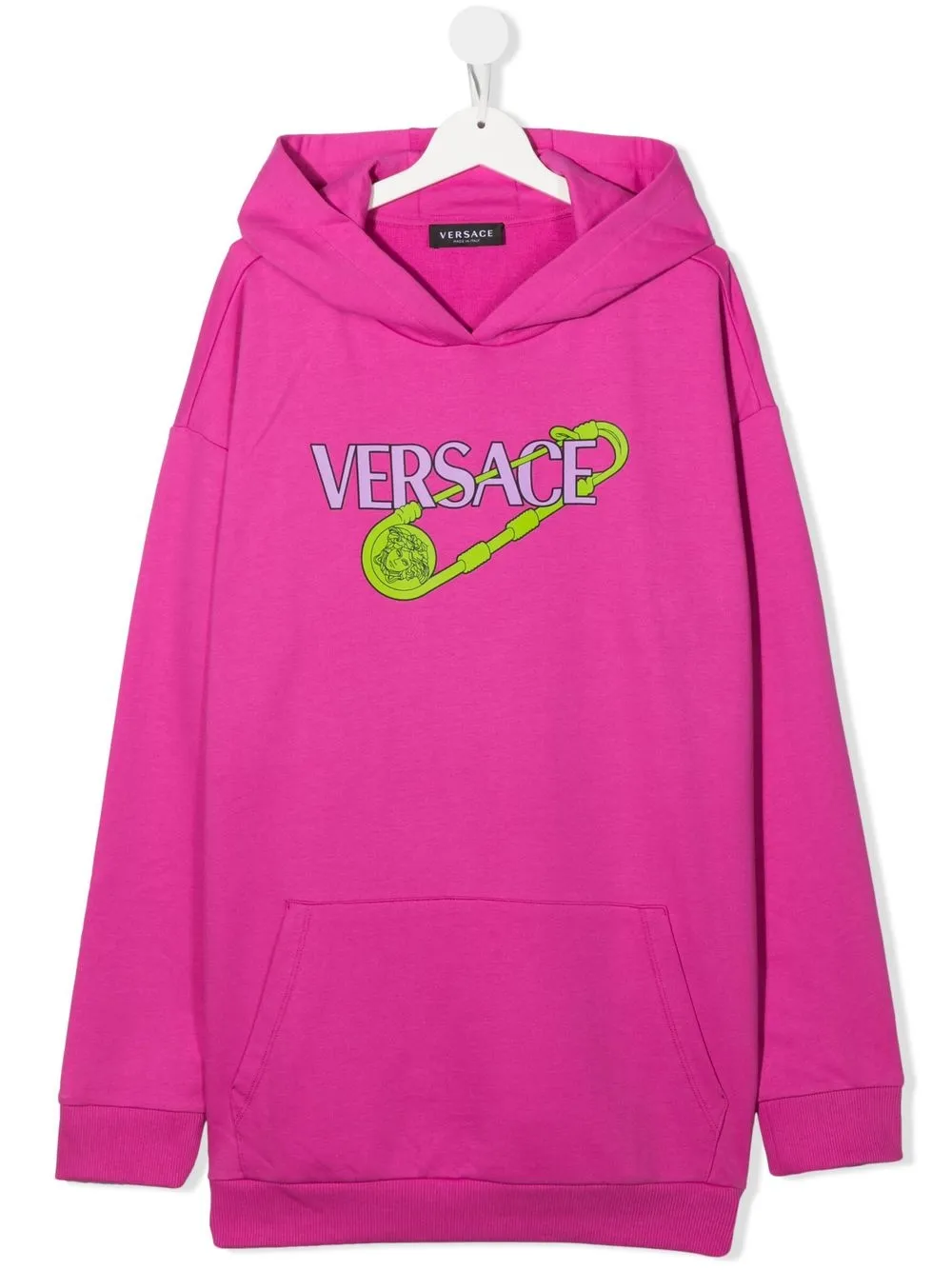 

Versace Kids hoodie con logo estampado - Rosado