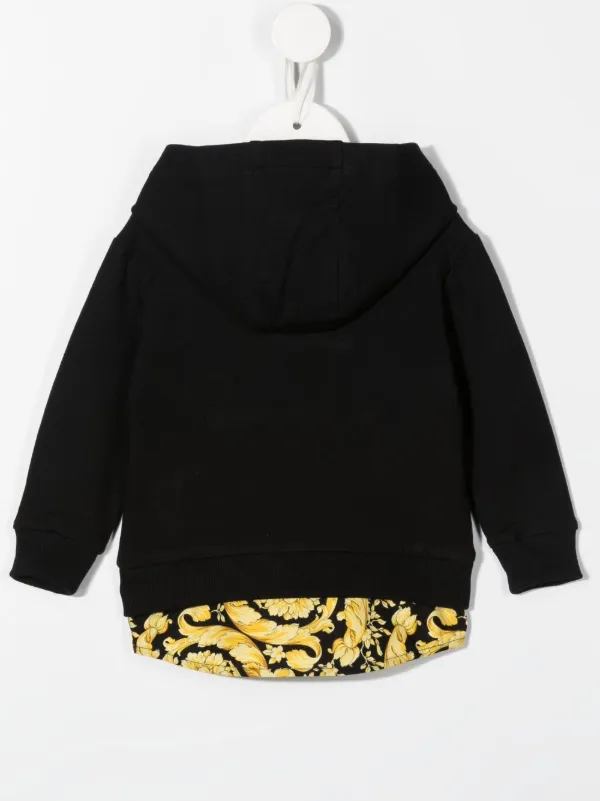 Versace Kids ヴェルサーチェ・キッズ レイヤード ロゴ パーカー 