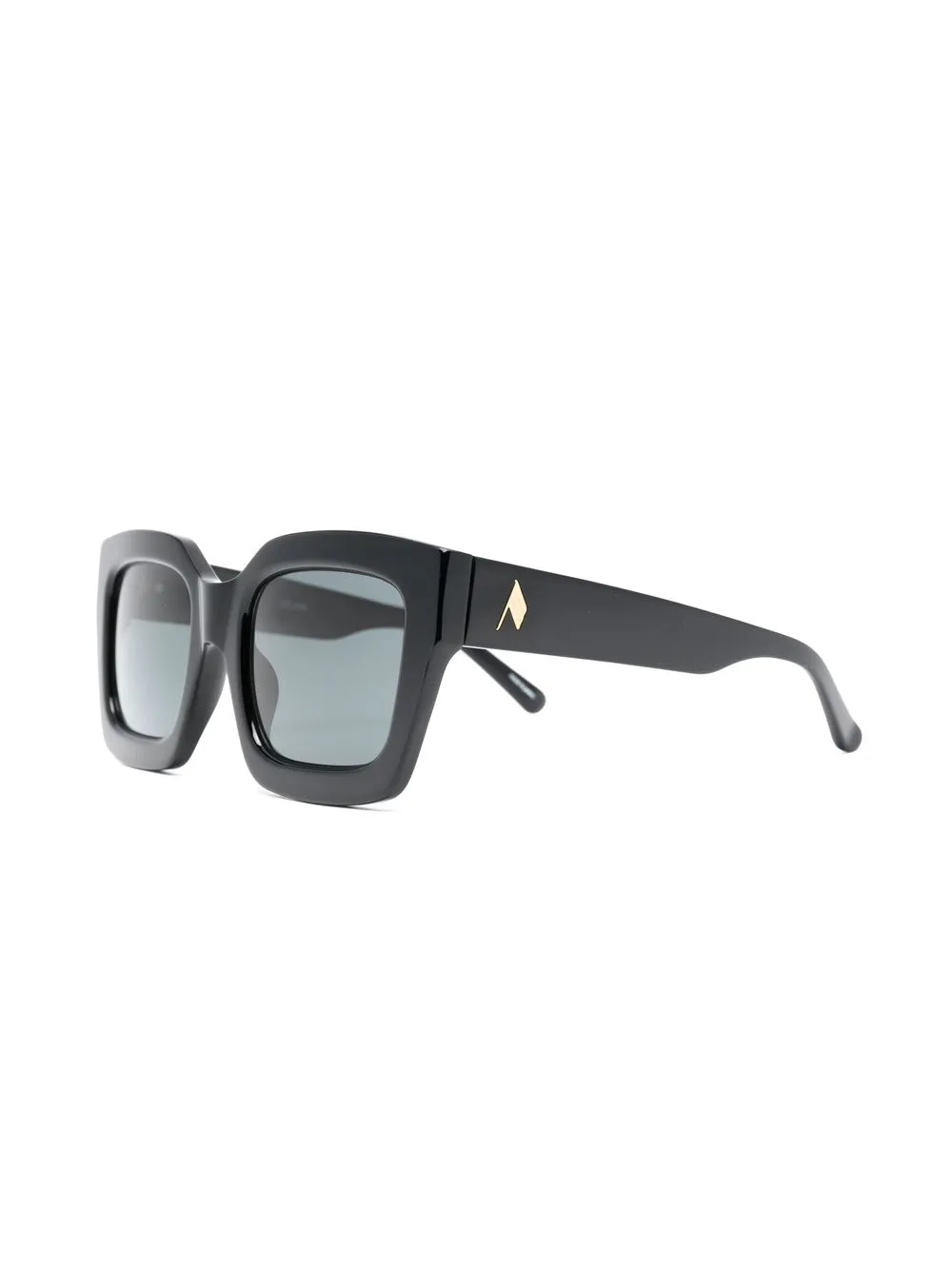 The Attico Zonnebril met oversized montuur - Zwart