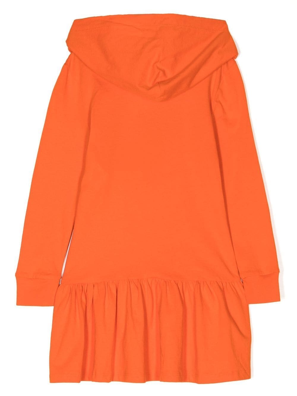 Ralph Lauren Kids Jurk met capuchon - Oranje