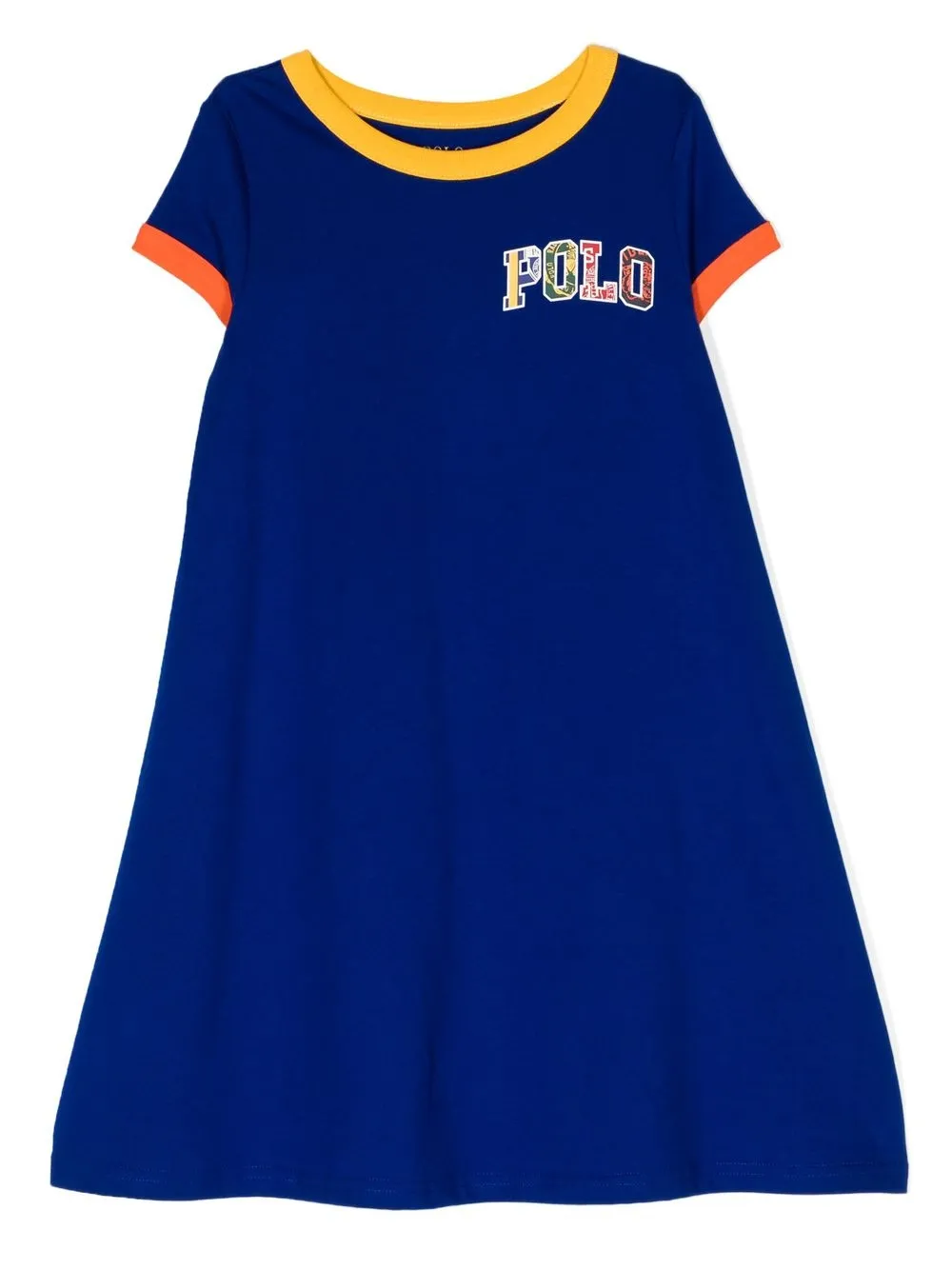 

Ralph Lauren Kids logo-print short-sleeve dress - Blue