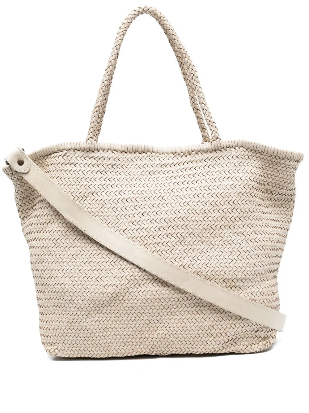 

Officine Creative Susan woven tote bag - White