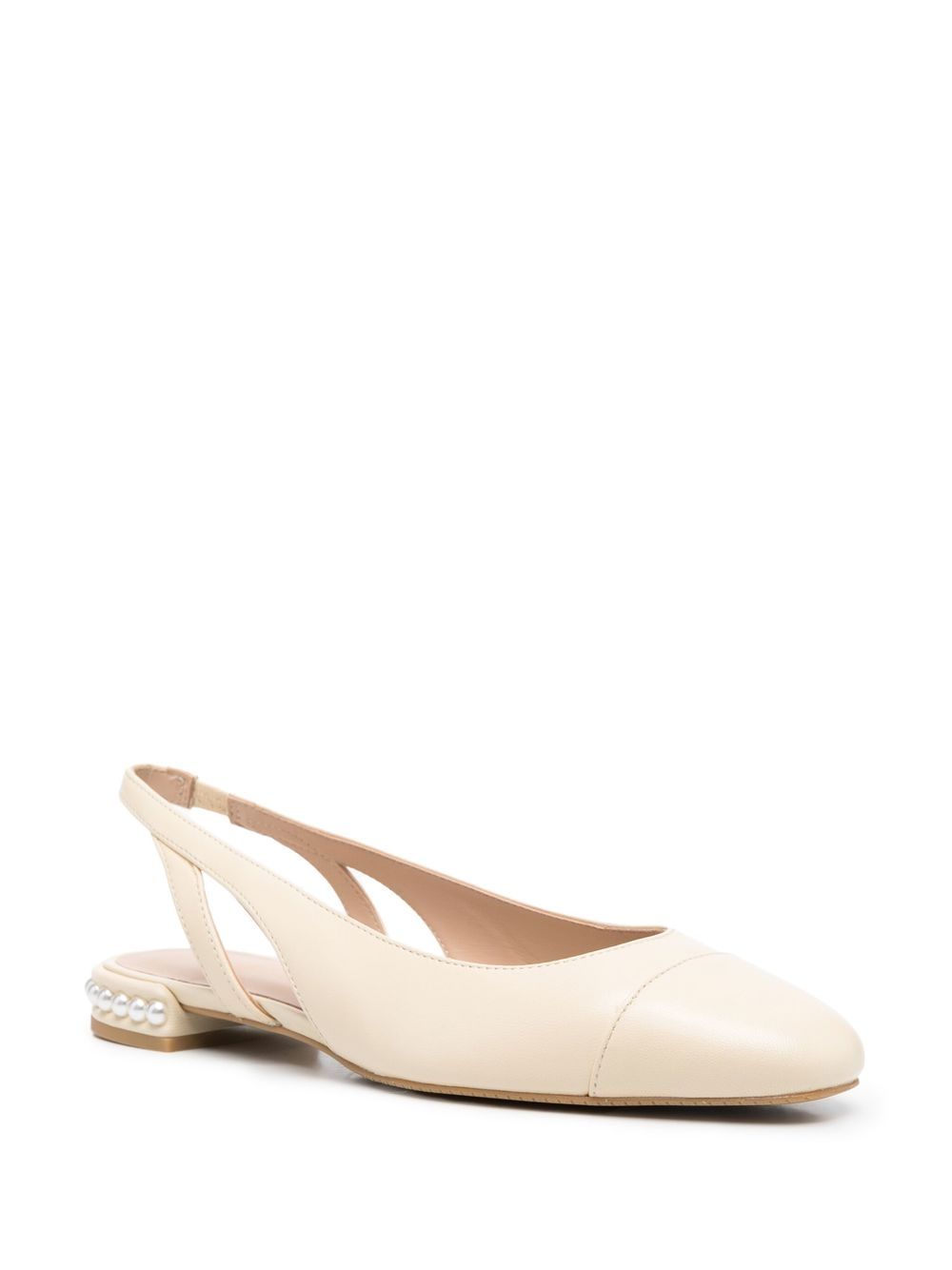 Stuart Weitzman Pearl Leather Slingback - Farfetch