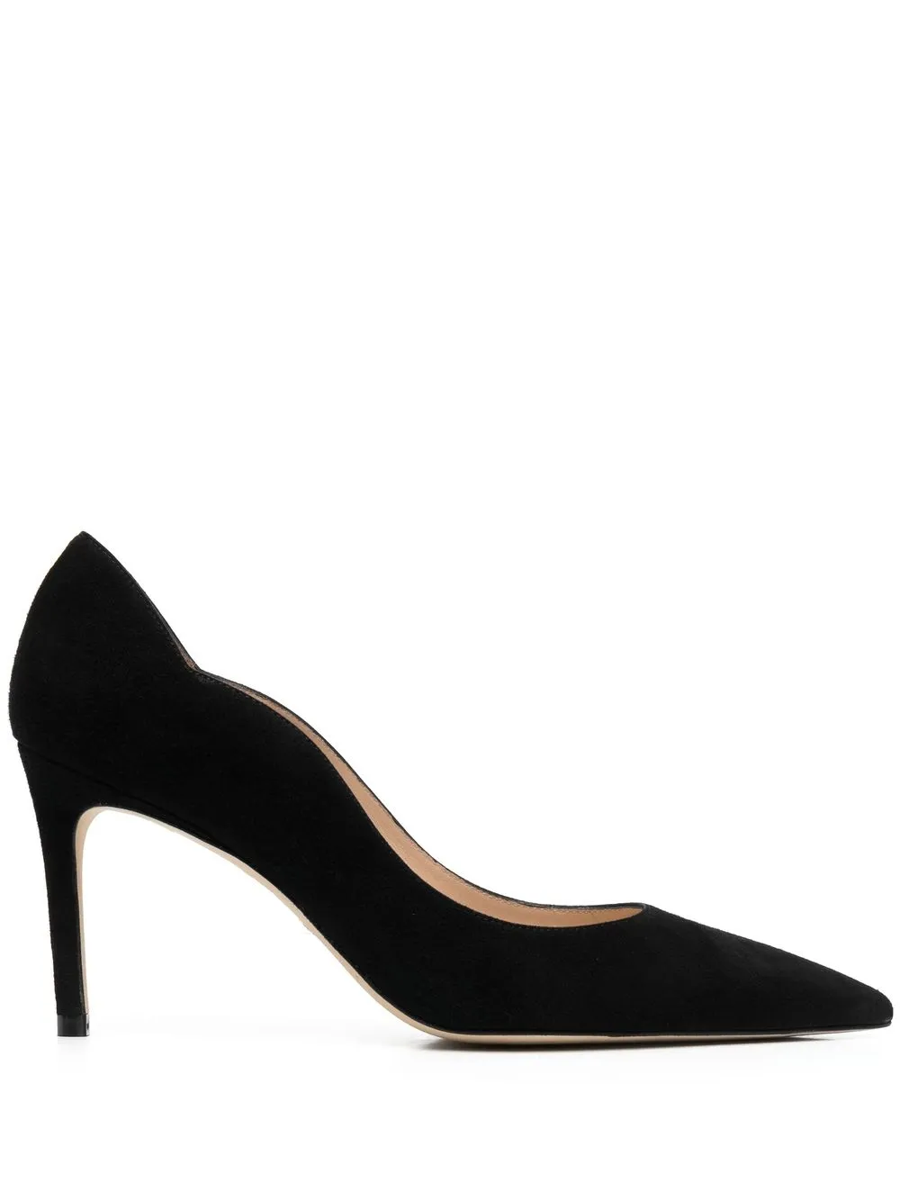 

Stuart Weitzman pointed-toe leather pumps - Black