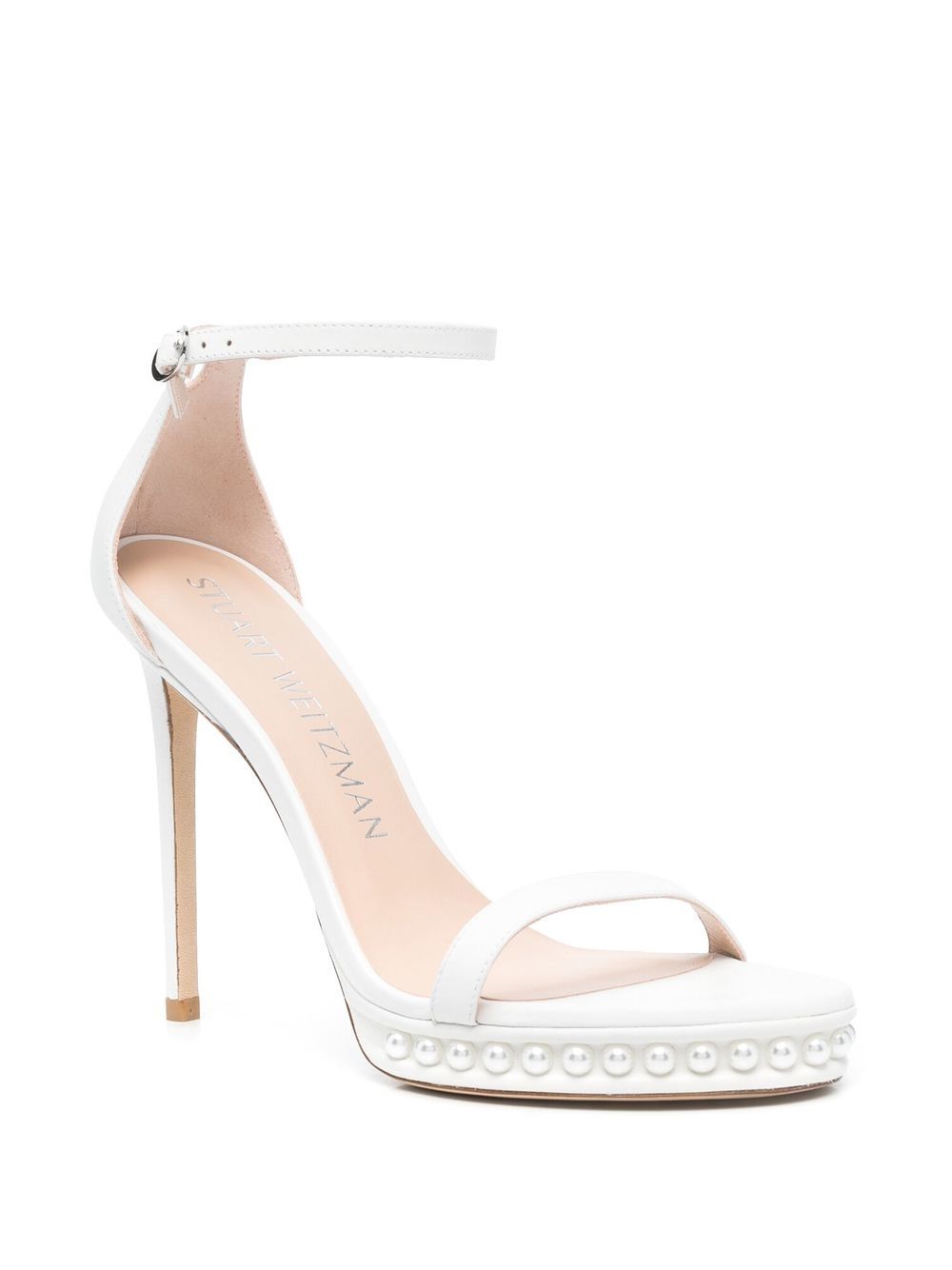 Stuart Weitzman Sandalen met hoge hak - Wit