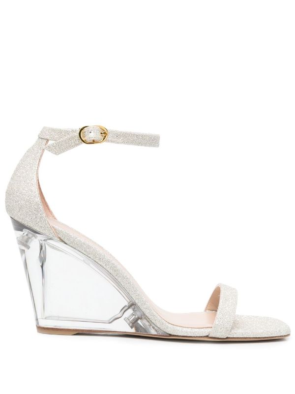 Stuart weitzman discount peep toe wedge