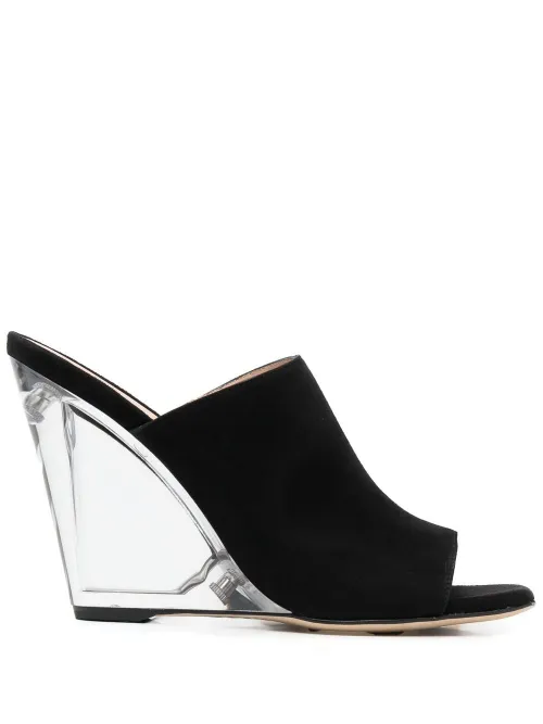 Mules Sue à talon transparent - Stuart Weitzman - Modalova