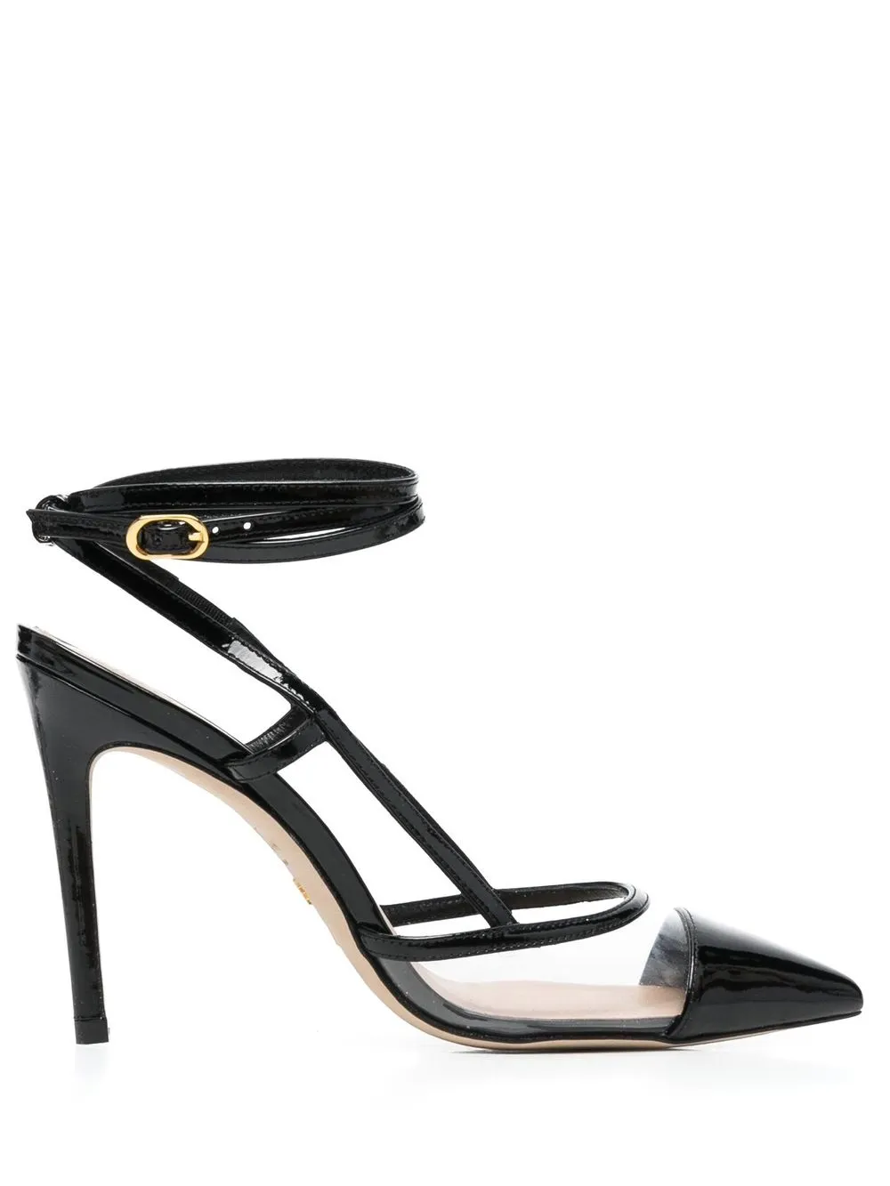 

Stuart Weitzman 110mm Mondrian pointed-toe sandals - Black