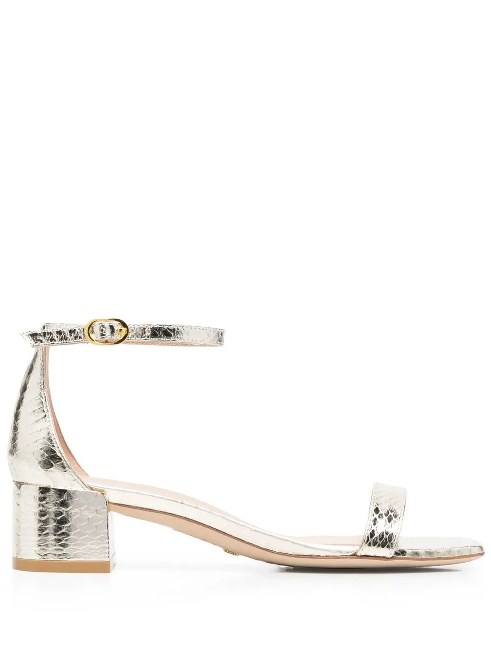 

Stuart Weitzman sandalias Nudist Curve con tacón de 35mm - Dorado